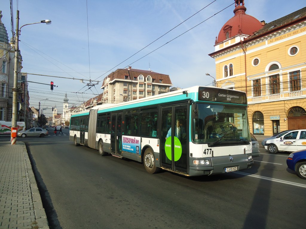 Ratuc, Cluj-Napoca - Nr. 477/CJ 13 HZI - Renault (ex Paris) am 6. Oktober 2011 in Cluj-Napoca