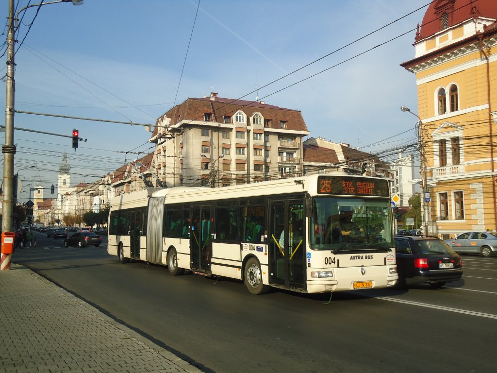 Ratuc, Cluj-Napoca - Nr. 4/CJ-N 337 - Renault Gelenktrolleybus am 6. Oktober 2011 in Cluj-Napoca