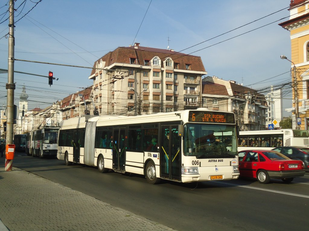 Ratuc, Cluj-Napoca - Nr. 6/CJ-N 340 - Renault Gelenktrolleybus am 6. Oktober 2011 in Cluj-Napoca