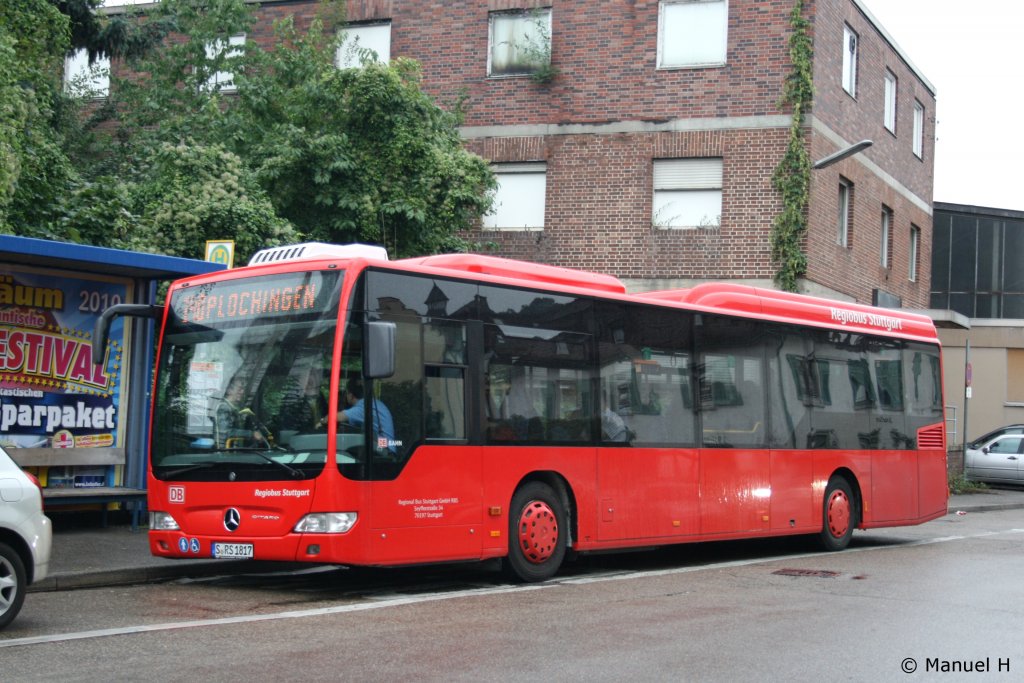 RBS (S RS 1817).
Aufgenommen am Bahnhof Esslingen, 17.8.2010.
