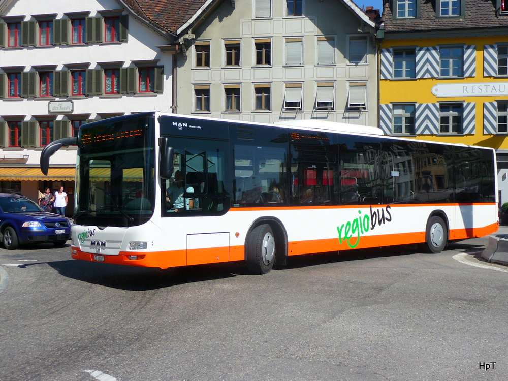 regiobus Gossau - MAN Lion`s City Nr.24  SG 88221 unterwegs in Gossau am 09.07.2010