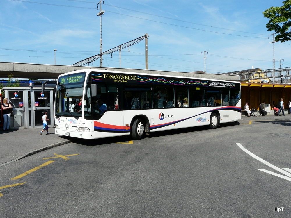 Regionalbus Lenzburg - Mercedes Citaro Nr.459  AG 14853 bei der Bushaltestelle beim Bahnhof Lenzburg am 23.05.2011