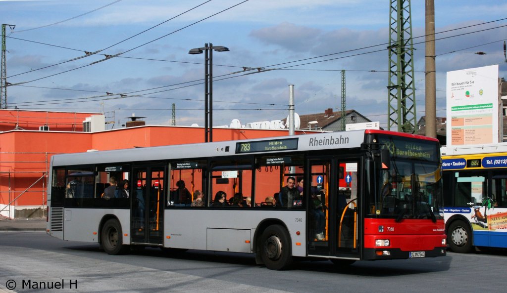 Rheinbahn 7340 (D XN 7340).
Aufgenommen am HBF Solingen, 11.9.2010.