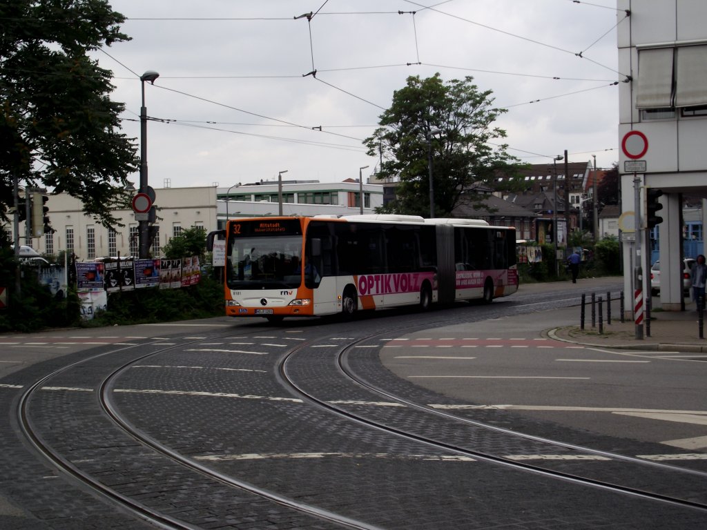 RNV Mercedes Benz Citaro G in Heidelberg am 22.07.11