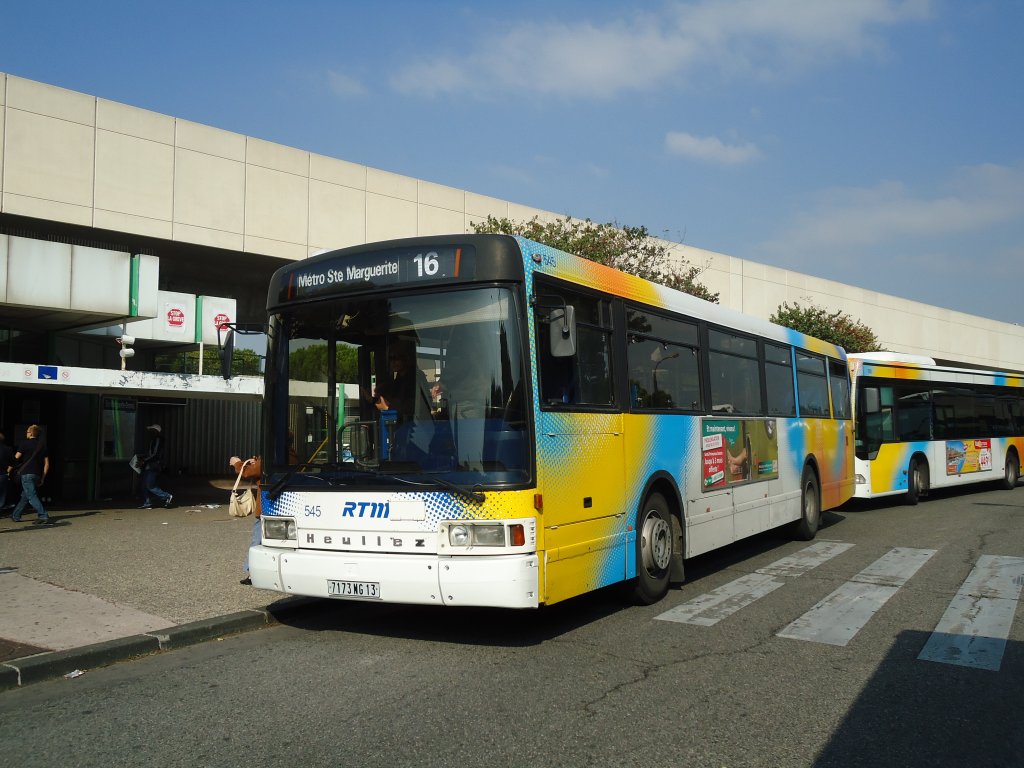 RTM Marseille Nr. 545/7173 NG 13 Heuliez am 15. Oktober 2010 Marseille, Ste Marguerite