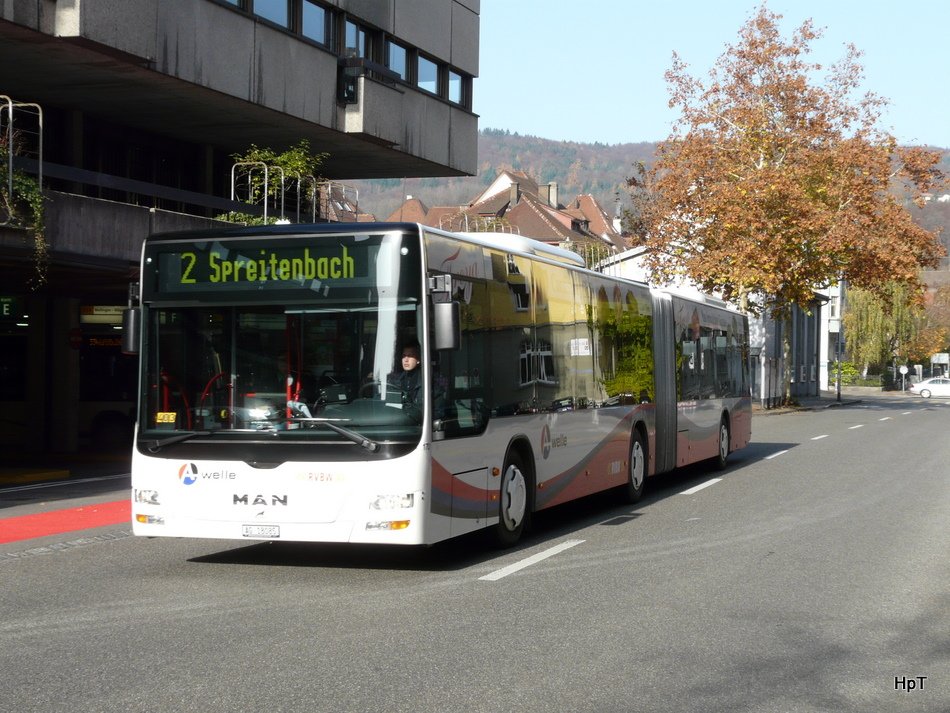 RVBW - MAN Lion`s City Bus Nr.170  AG 18085 unterwegs auf der Linie 2 in Baden am 20.11.2009