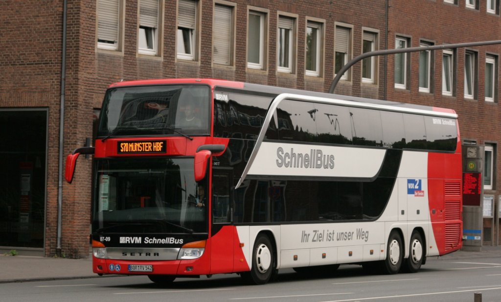 RVM 07-09 (BOR RV 542) mit der Linie S70 zum HBF Mnster.
Aufgenommen an der Eisenbahnstr. am 27.6.2009