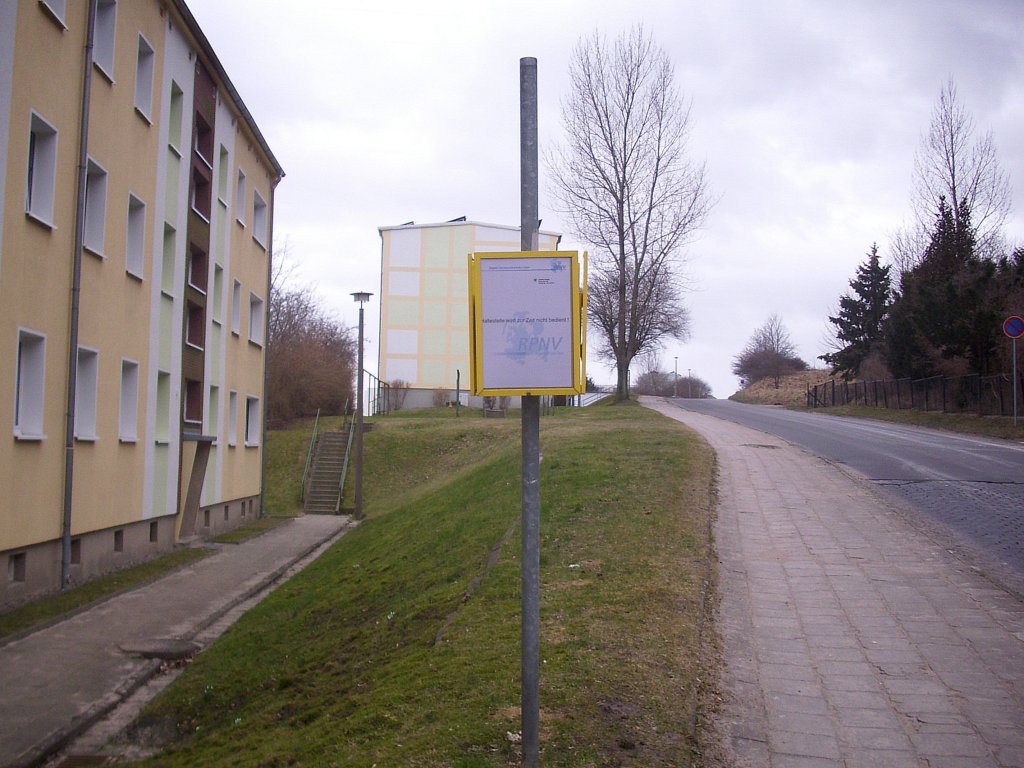 Sassnitz Merkelstrae wird wegen Straenschden nicht mehr bedient. 13.01.2012