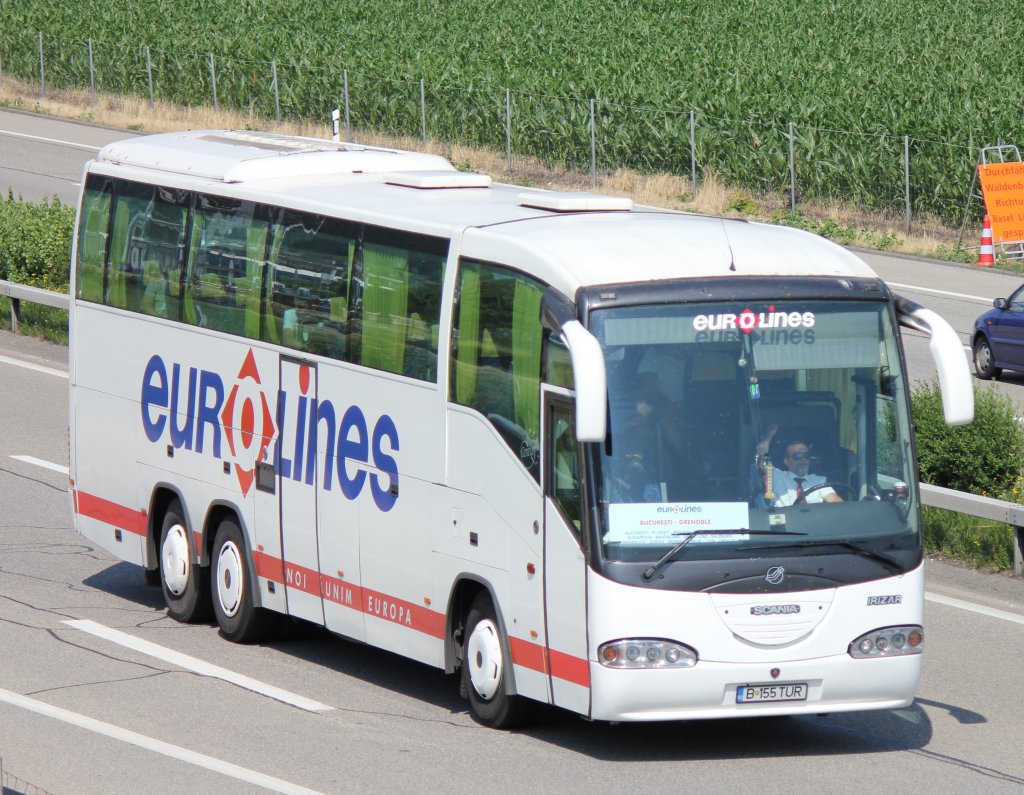 Scania Irizar, eurolines, Oensingen 20.07.2013