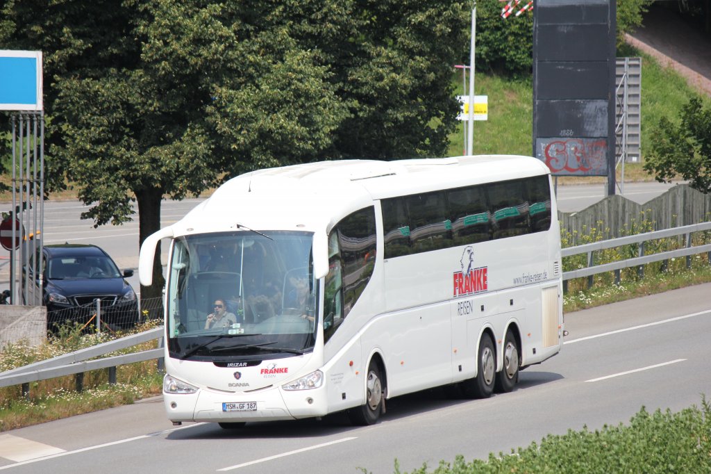 Scania Irizar, Franke, prs de Berne en juillet 2013
