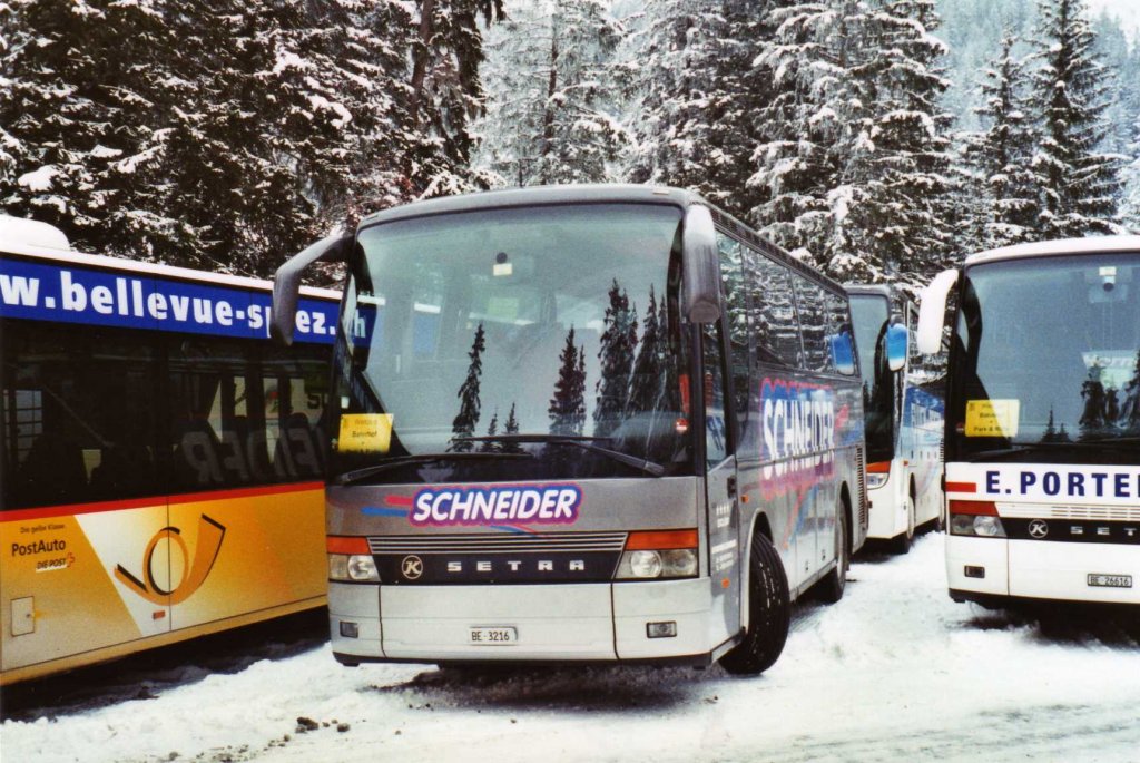 Schneider, Kirchberg BE 3216 Setra am 9. Januar 2010 Adelboden, Unter dem Birg (Einsatz am Ski-Weltcup von Adelboden)