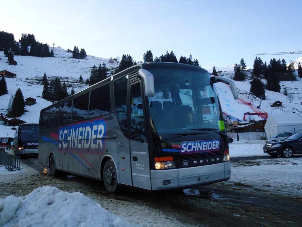 Schneider, Kirchberg - BE 65'067 - Setra am 8. Januar 2011 in Adelboden, Weltcup