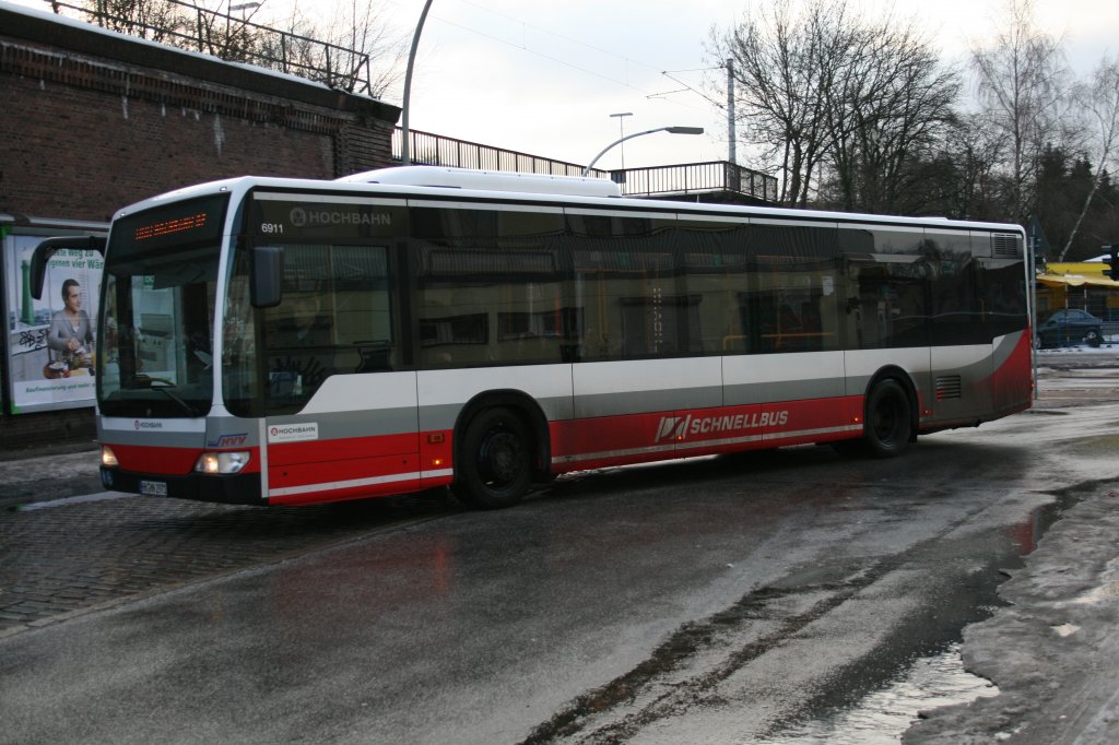 Schnellbus 6911 am 19. Februar 2010 in U/S Barmbek