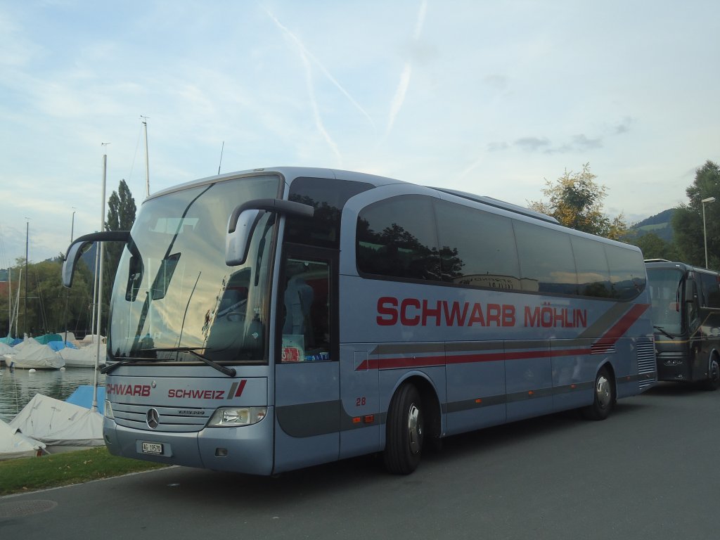 Schwarb, Mhlin - Nr. 28/AG 19'570 - Mercedes am 4. August 2012 in Thun, Strandbad