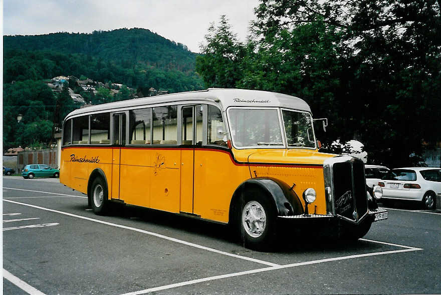 Schweizer Fahrzeuge in Deutschland: Reinschmidt, St. Blasien - FR-R 8833 - FBW am 9. Juli 2000 in Thun, Seestrasse