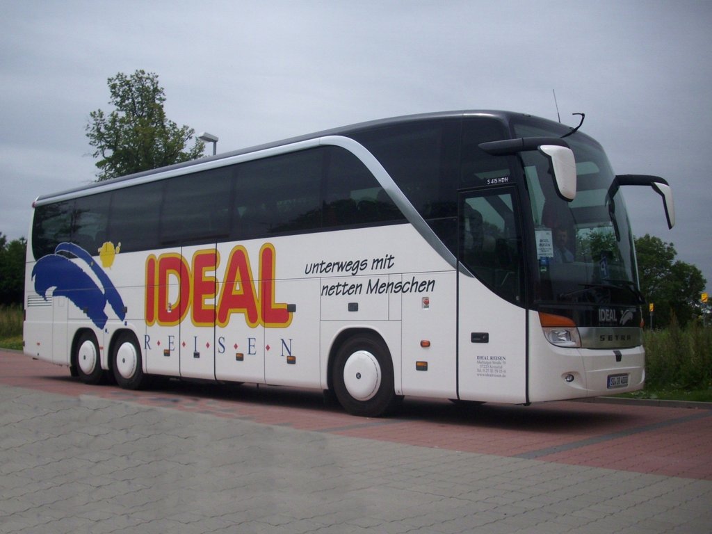 Setra 415 HDH von Ideal Reisen aus Deutschland in Sassnitz am 04.07.2012