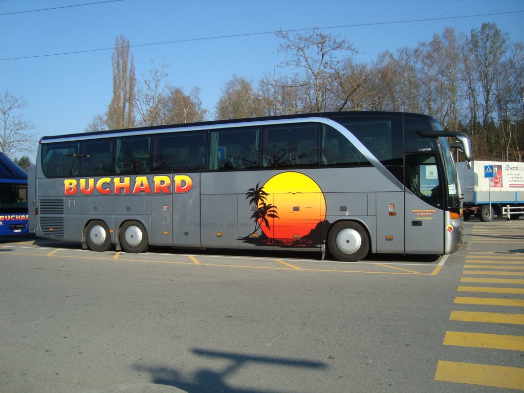Setra 416 HDH de la maison Buchard photographié le 26.03.2012 sur l'aire de repos du Grauholz près de Berne