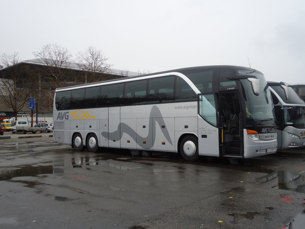 Setra 416 HDH de la maison AVG Reisen photographi le 26.11.2012  Berne