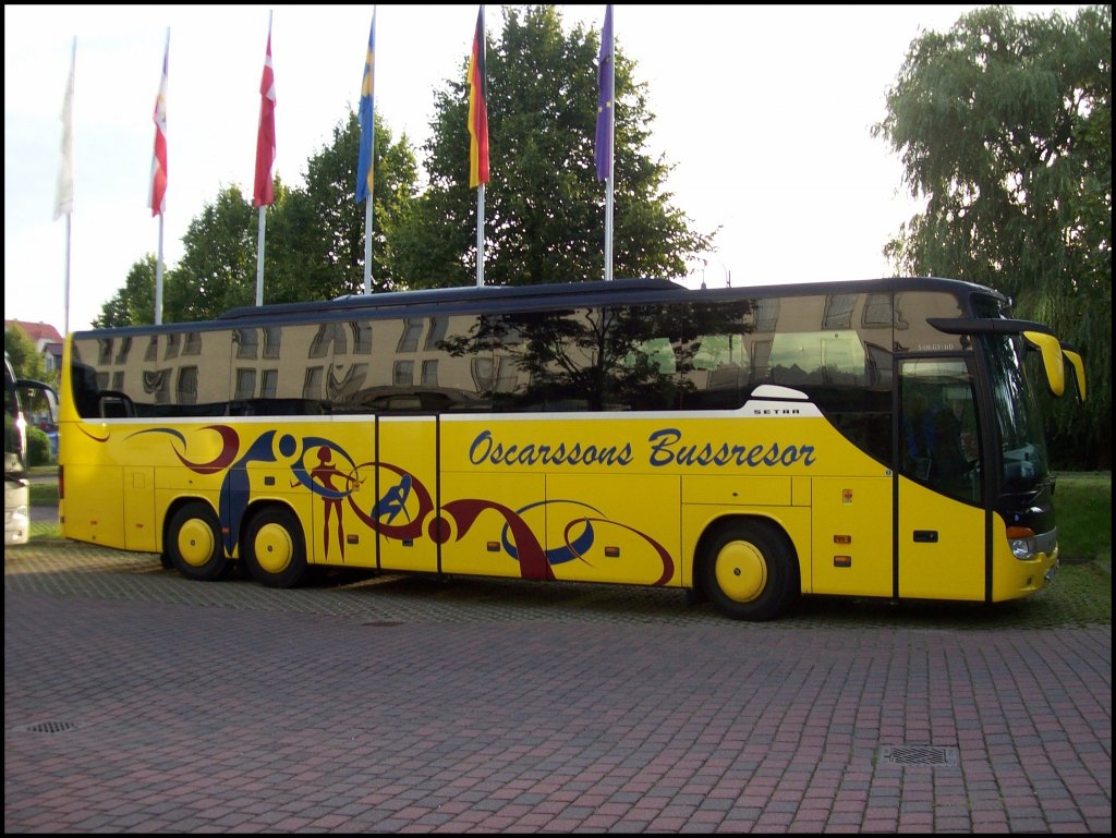 Setra 417 GT-HD von Oscarssons Bussresor aus Schweden in Bergen am 28.08.2012