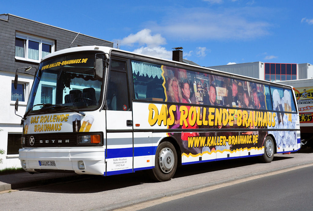 Setra-Bus als Werbetrger in Kall/Eifel - 05.08.2011