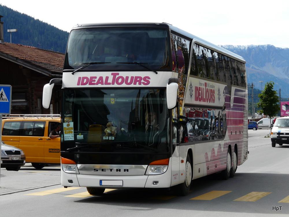 Setra Doppelstock Reisecar unterwegs in Davos am 14.09.2010