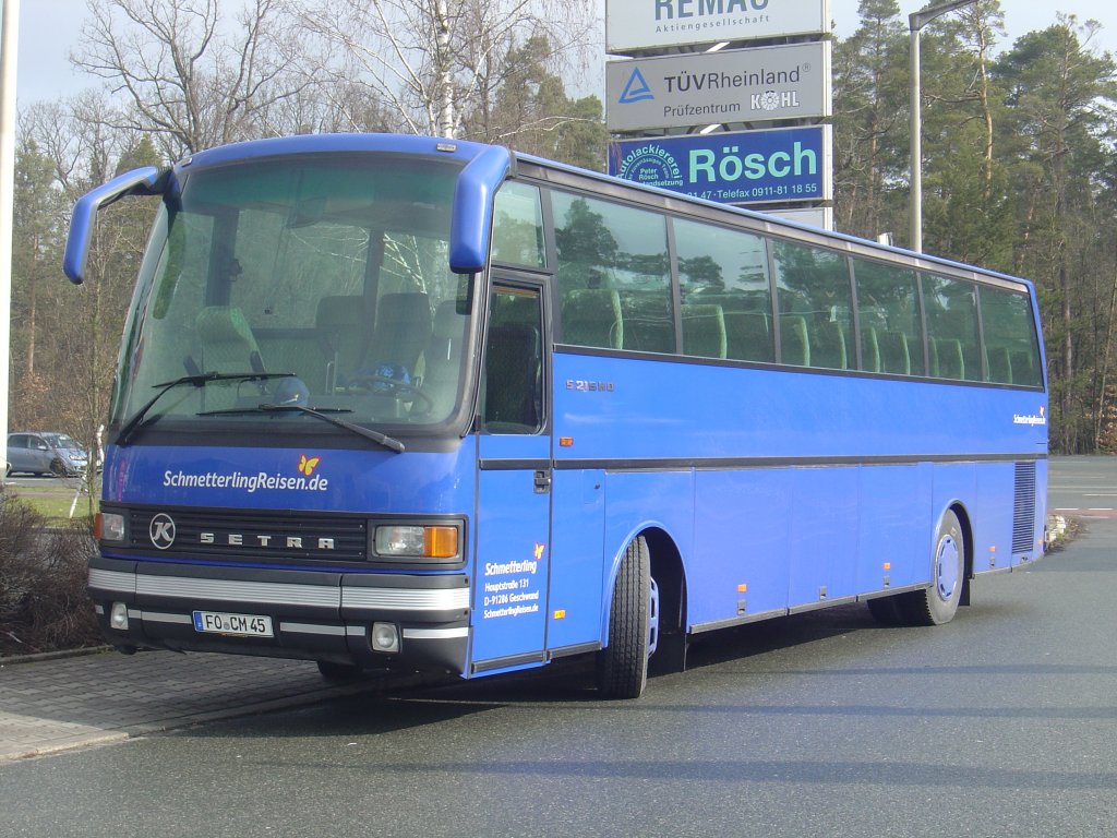 Setra S 215 HD  Schmetterling , Nrnberg 09.04.2013