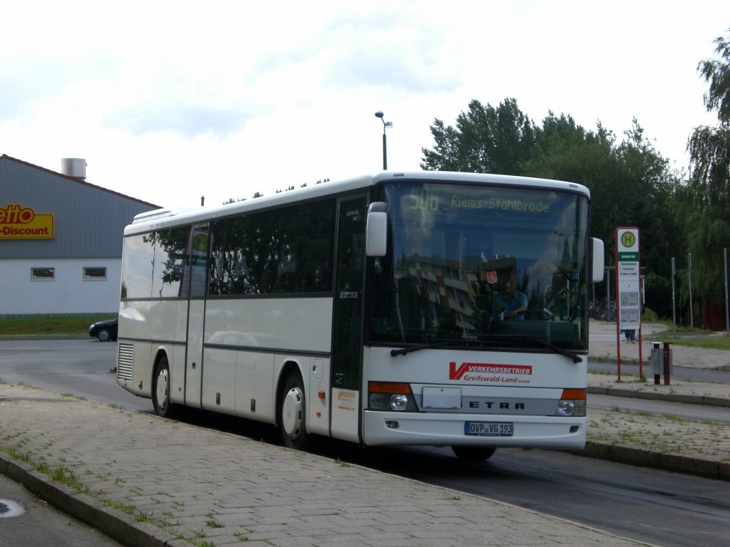 Setra S 300er-Serie auf der Linie 506 nach Riems am Bahnhof-Sd.