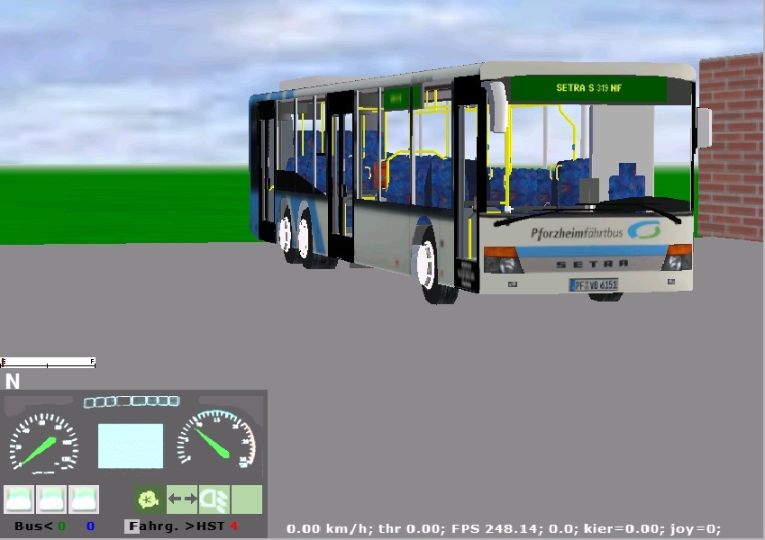 Setra S 319 NF des Vbus-Simulators am 07.04.2012