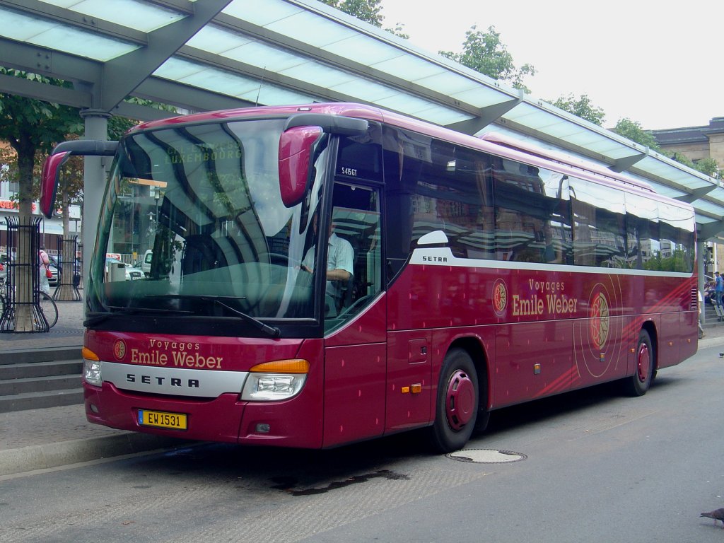 Setra S 415 GT  Emile Weber , Saarbrcken HBf 19.08.2011