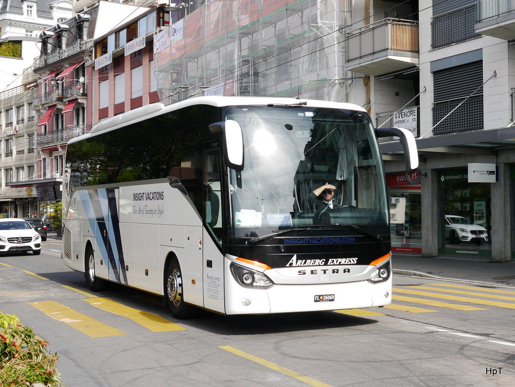 Setra S 515 HD Reisebus unterwegs in Montreux am 25.09.2017