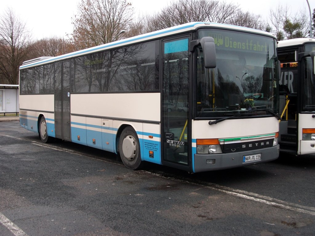 SETRA S315 UL am 18.Januar 2011 am Busbahnhof in Stralsund.