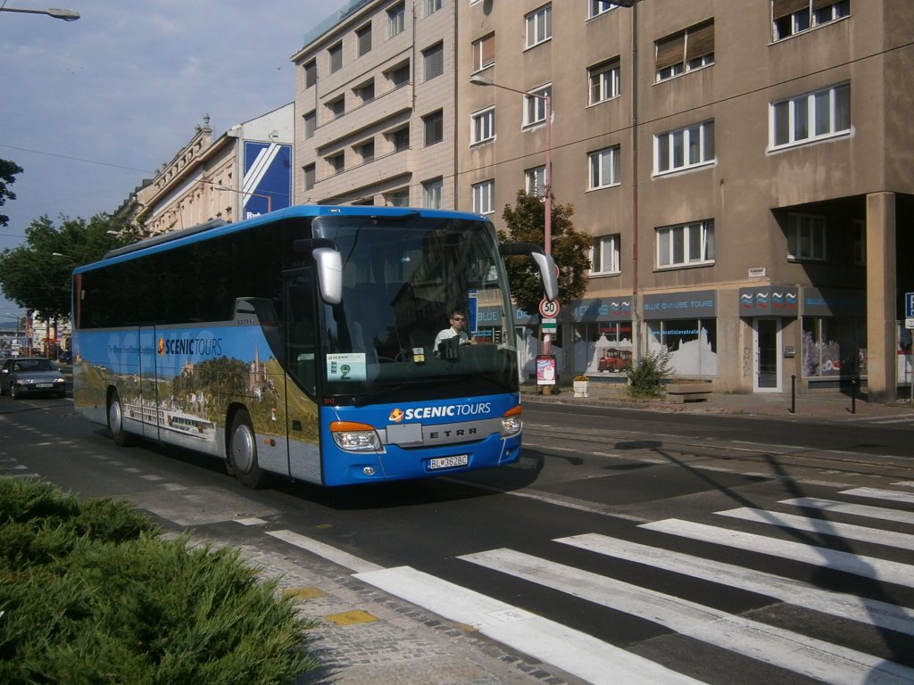 Setra S415 GT-HD,Blaguss Slowakei(Scenic Tours motiv),25.8.2012,Bratislava
