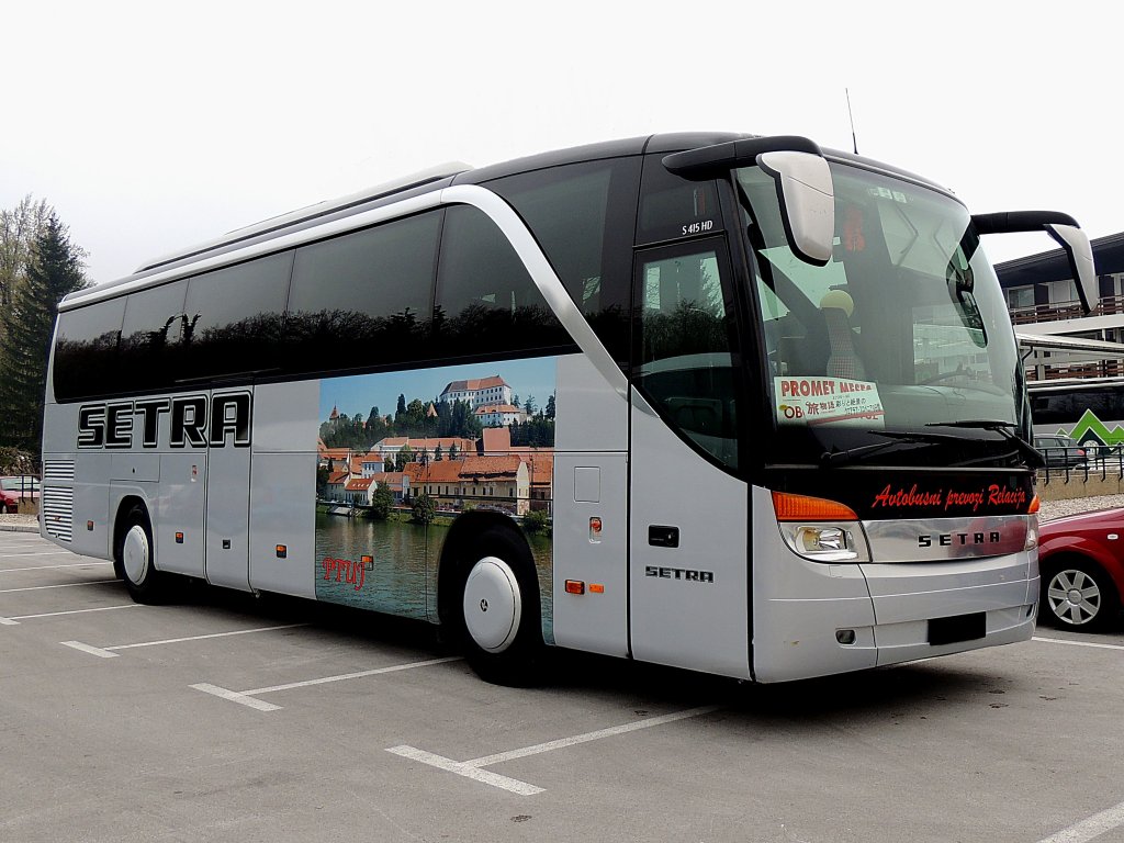 SETRA S415HD von Autobusni prevozi Relacija im Bereich des Nationalpark Plitvicer Seen; 130421