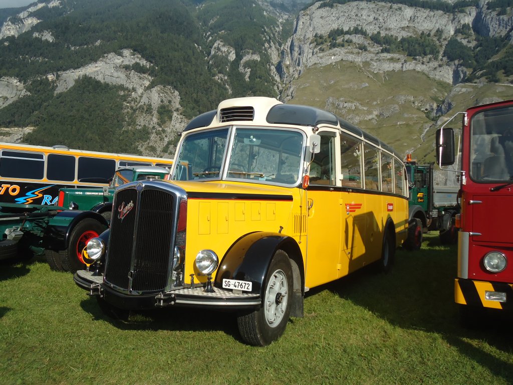 Sigg, Sennwald - SG 47'672 - Saurer/FHS (ex P 23'155) am 15. September 2012 in Chur, Waffenplatz