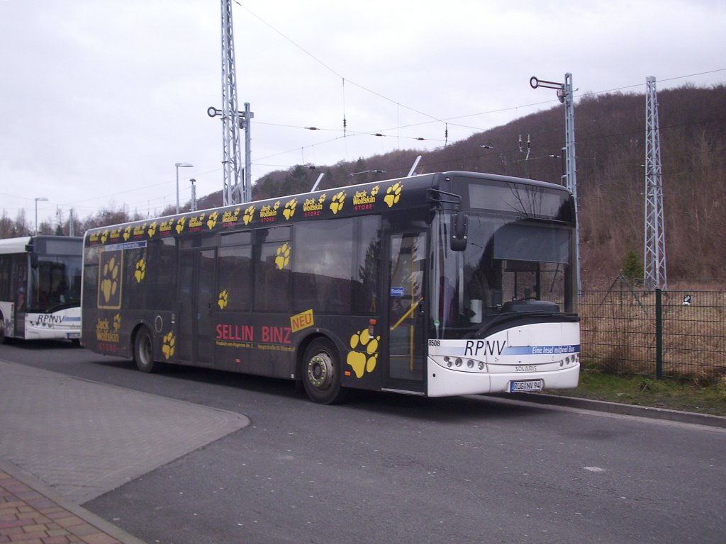Solaris Urbino 12 der RPNV in Sassnitz am 25.02.2012 

