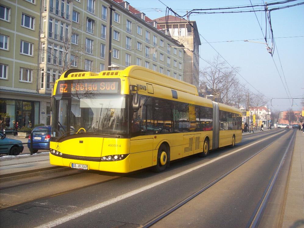 Solaris Urbino 18 - Hybrid - DD VB 2007 in Dresden, Pirnaischer Platz (Jan 2010)