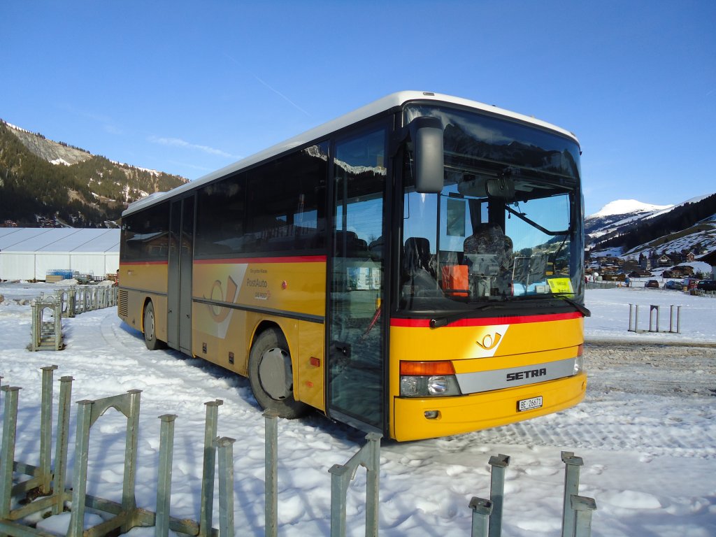 Spring, Schwenden - BE 26'671 - Setra am 8. Januar 2011 in Adelboden, Weltcup