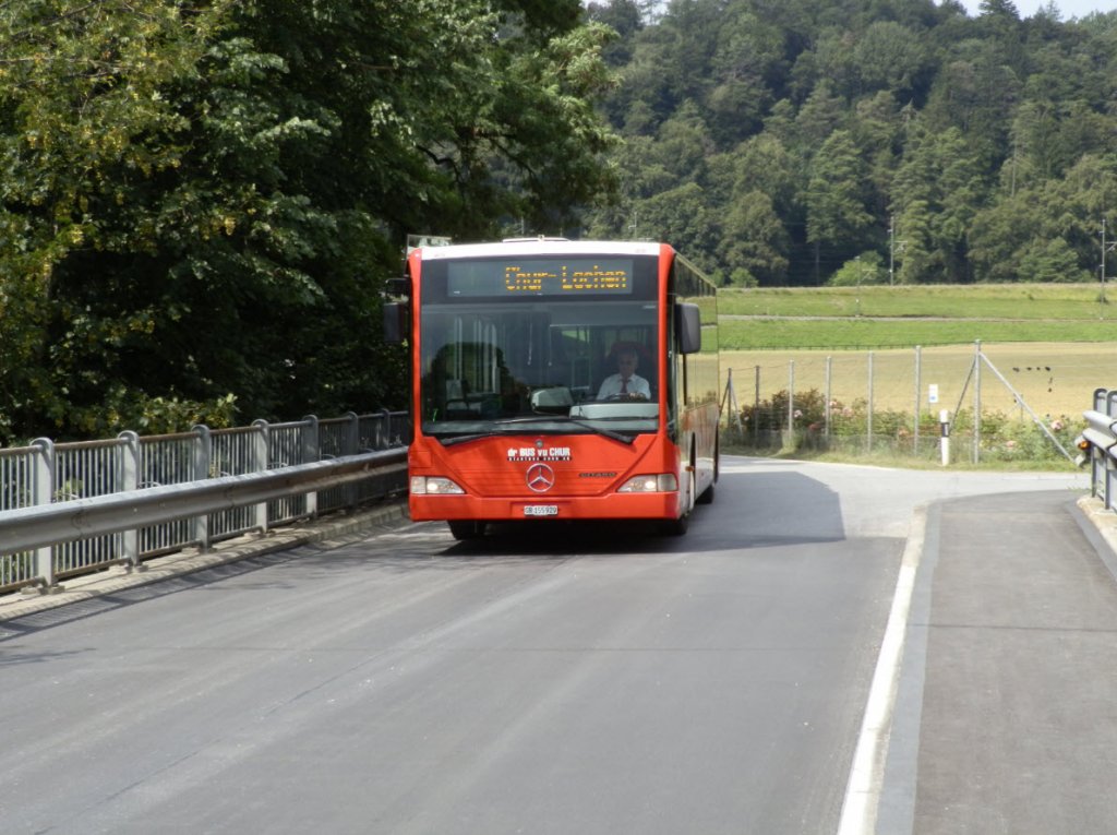 Stadtbus Chur MB Citaro auf der Vorderrheinbrcke in Reichenau 01.07.11