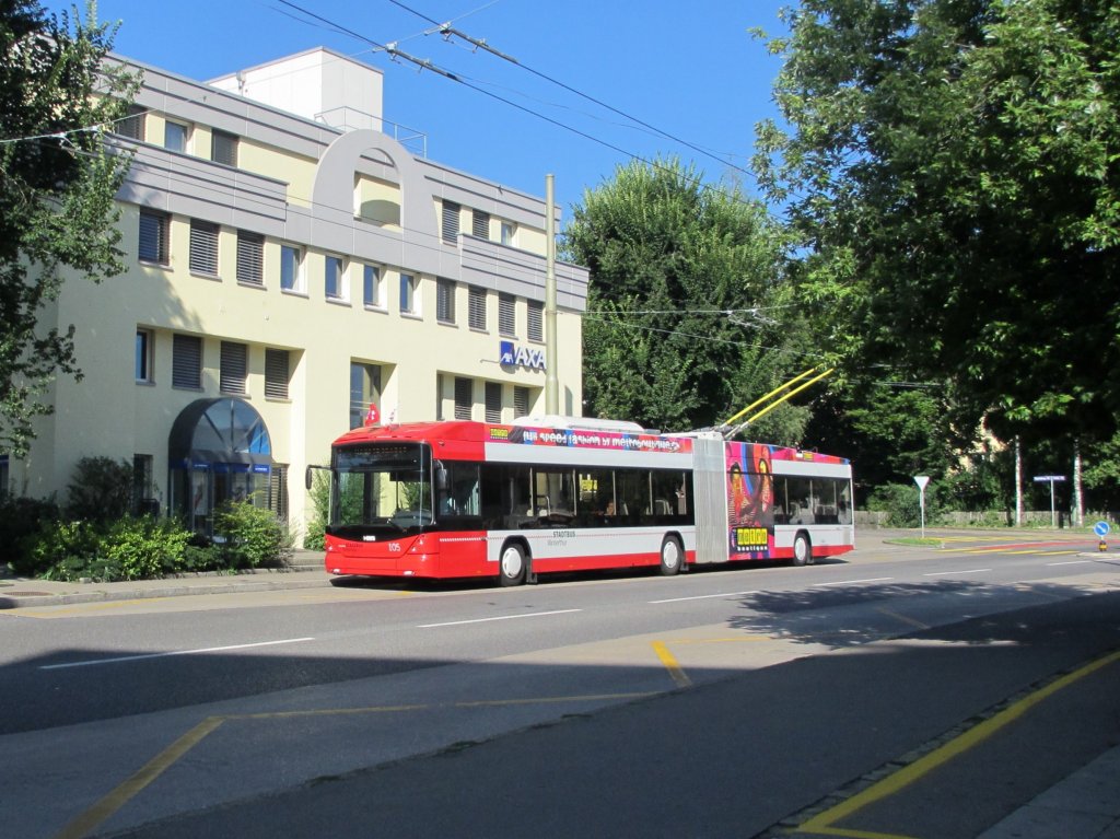 Stadtbus Nr. 105 am 1.8.2012 beim Rmertor, Richtung HB.