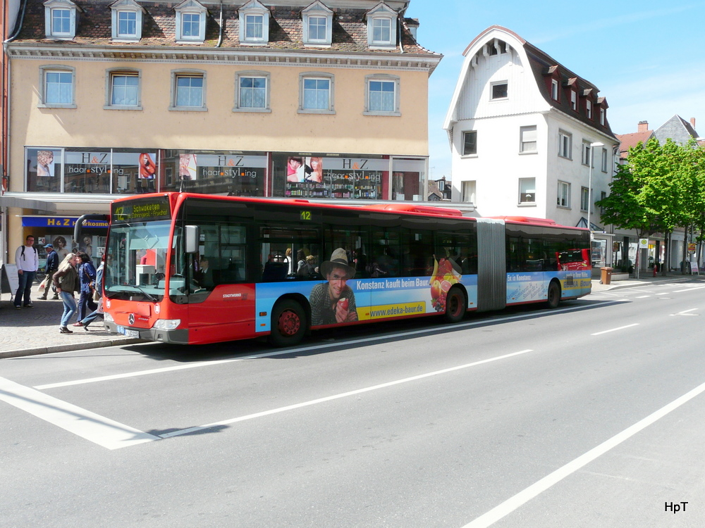 Stadtwerke Konstanz - Mercedes Citaro Nr.58 KN.C 1158 unterwegs auf der Linie 12 in der Stadt Konstanz am 11.05.2010