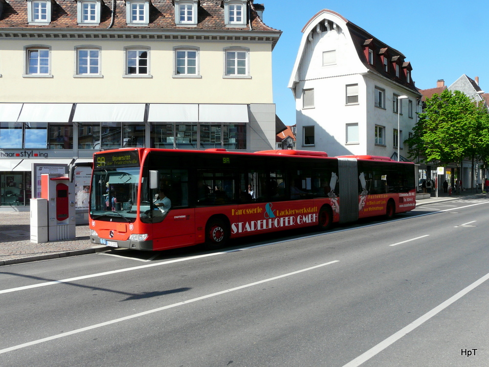 Stadtwerke Konstanz - Mercedes Citaro Nr.57  KN.C 1157 unterwegs auf der Linie 9A in Konstanz am 03.05.2012