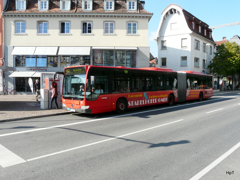Stadtwerke Konstanz - Mercedes Citaro Nr.57 unterwegs auf der Linie 9A in Konstanz am 13.09.2012