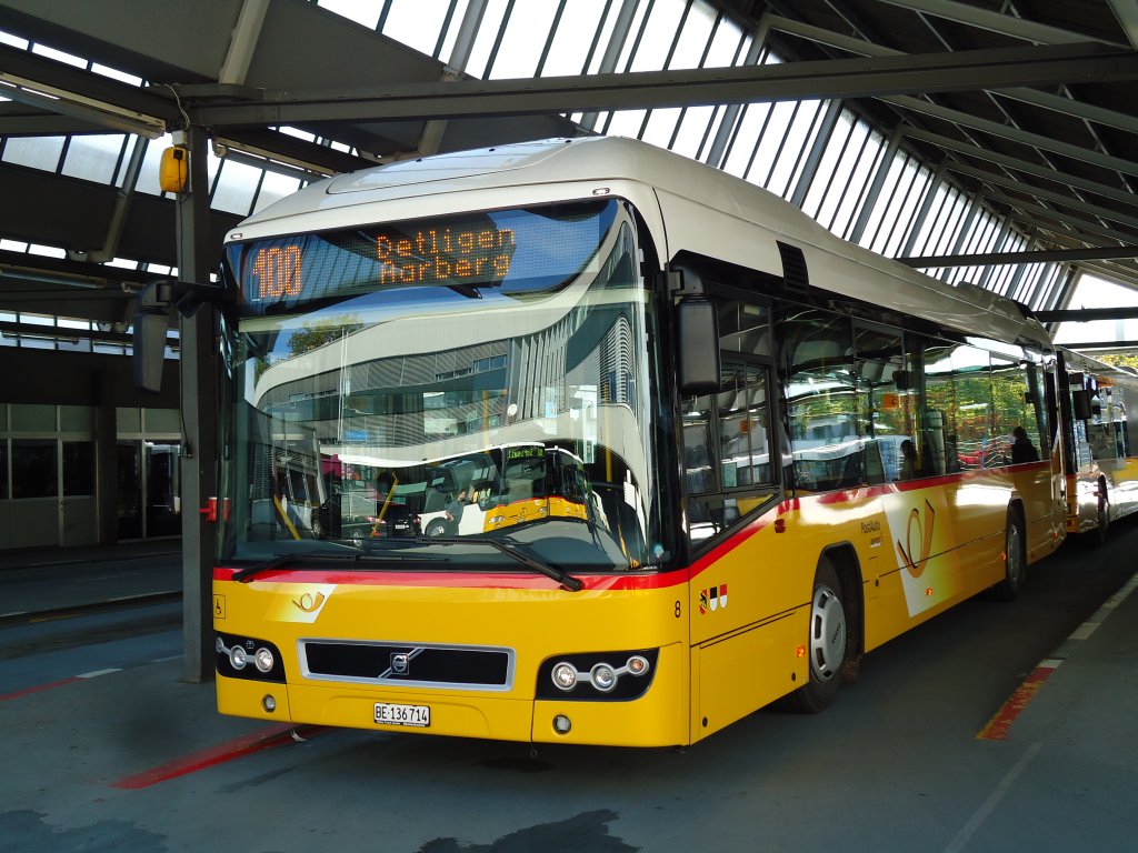 Steiner, Ortschwaben - Nr. 8/BE 136'714 - Volvo am 16. Oktober 2012 in Bern, Postautostation