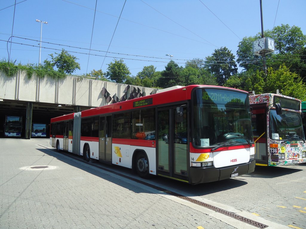 Steiner, Ortschwaben (TL Lausanne Nr. 646) - Nr. 14/VD 255'036 - Volvo/Hess (Vorfhrfahrzeug Hess) am 12. Juli 2011 in Lausanne, Dpt Borde