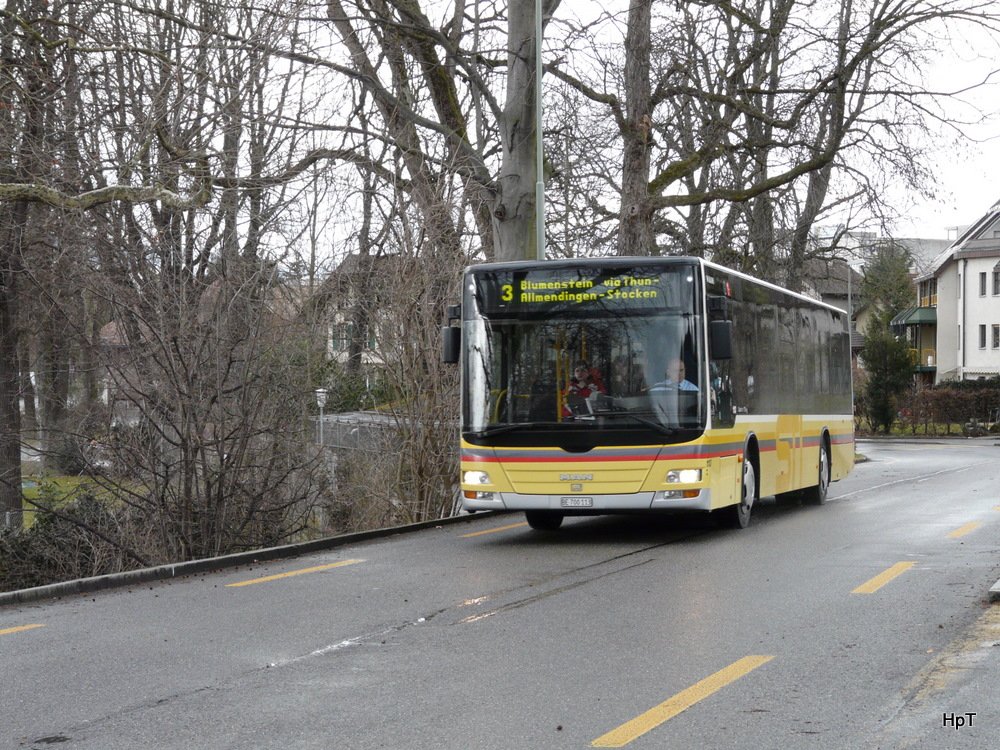 STI - MAN Lion`s City Nr.113  BE  700113 unterwegs auf der Linie 3 in Thun am 21.03.2010
