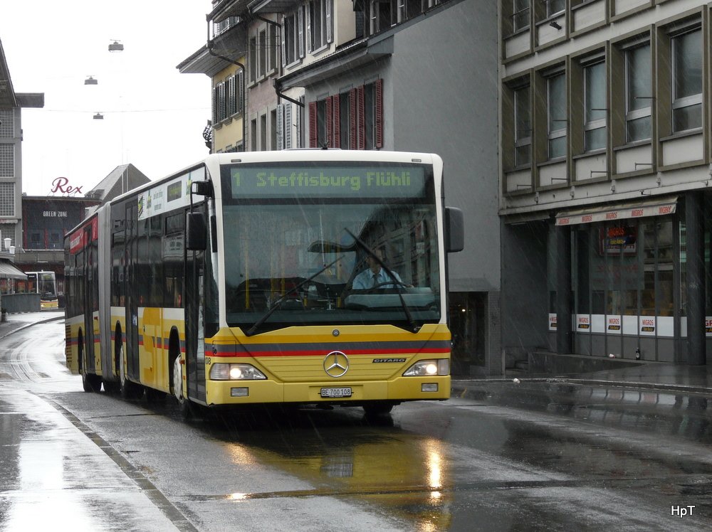 STI - Mercedes Citaro Nr.108  BE  700108 unterwegs auf der Linie 1 in der Stadt Thun am 21.03.2010