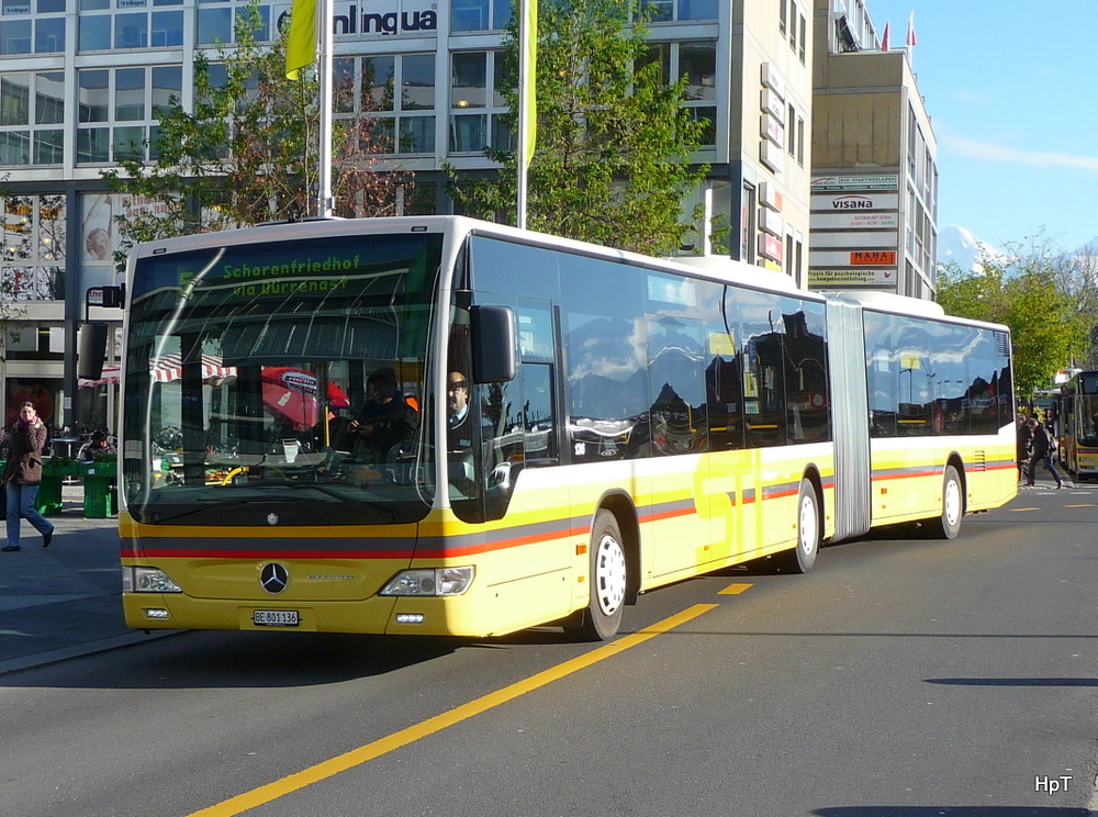 STI - Mercedes Citaro Nr.136 BE 801136 unterwegs auf der Linie 5 in Thun am 19.11.2010
