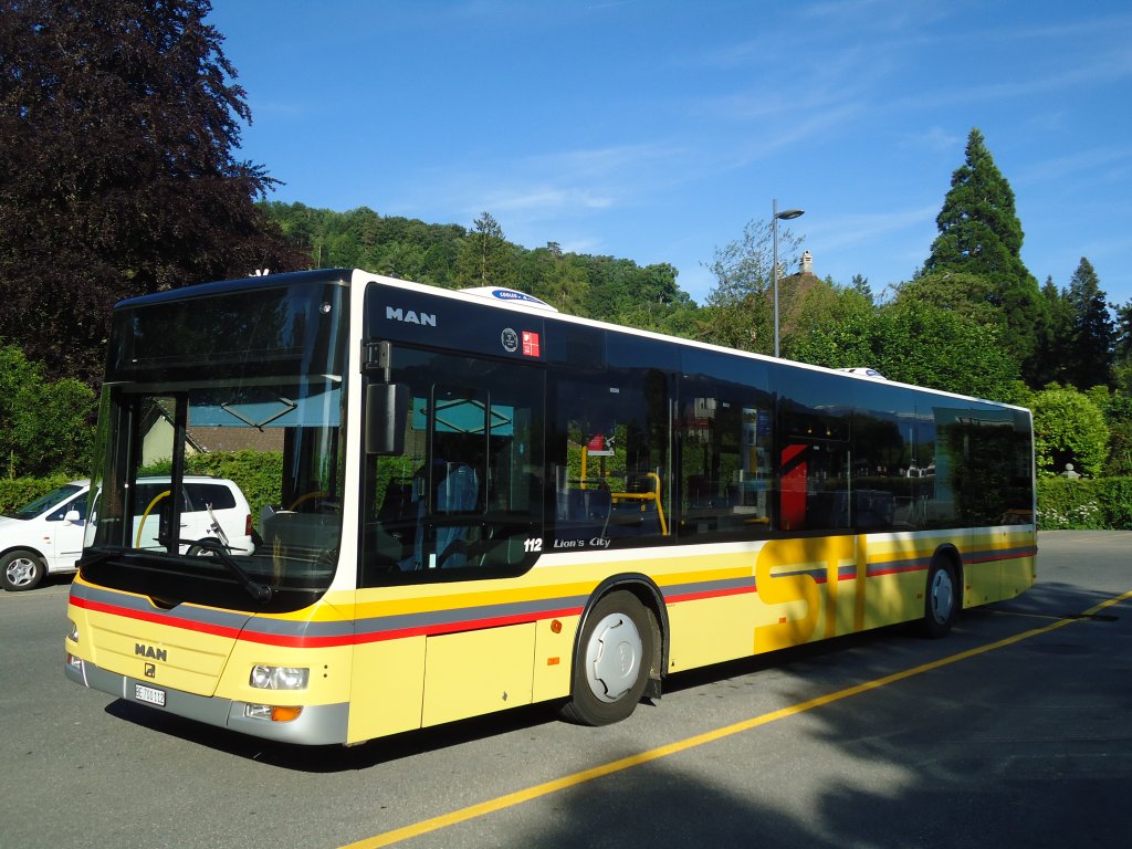 STI Thun - Nr. 112/BE 700'112 - MAN am 29. Mai 2011 bei der Schifflndte Thun