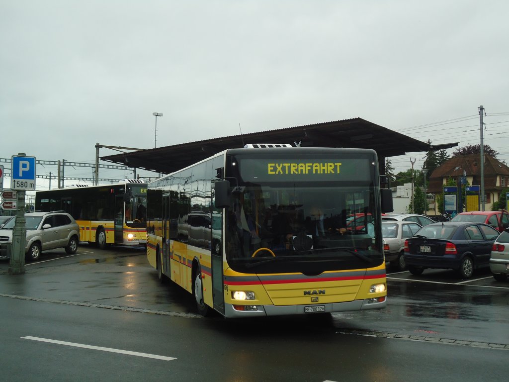 STI Thun - Nr. 126/BE 700'126 - MAN am 12. Mai 2012 beim Bahnhof Thun