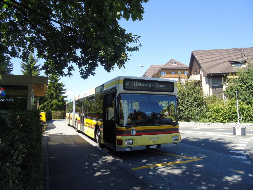 STI Thun Nr. 68/BE 458'568 MAN am 3. September 2010 Thun, Schorenfriedhof